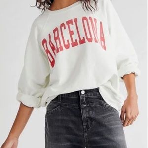 Free People Classic Crew Barcelona Sweatshirt